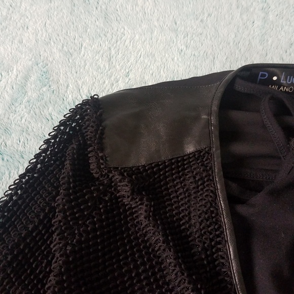 Mesh looking jacket with vegan leather accents - Picture 2 of 6